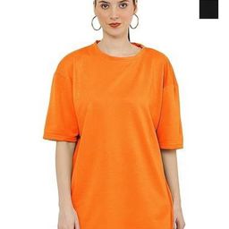 NOTWILD Women Pack Of 2 Solid Round Neck Cotton Oversized T-shirts-image-95