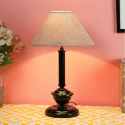 Tucasa NTU-22 B-22 Table Lamp with Metal base (Beige) image 2