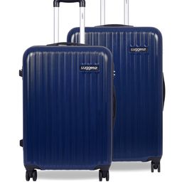 Luggero Set Of 2 Textured Trolley Bags-37