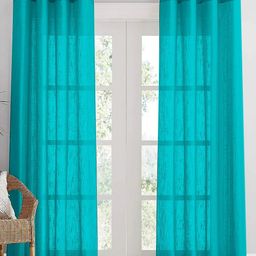 HOMEMONDE Blue Set of 2 Sheer Door Curtain-image-75