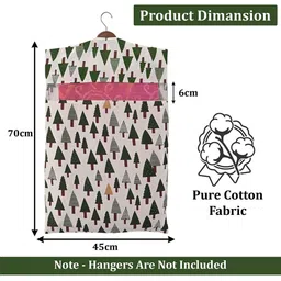 Kuber Industries Grey Set of 2 Geometric Mesh Cotton Multi-Utility Hanging Organisers image 5
