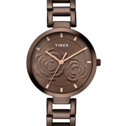 Timex Women Floral Textured Dial Analogue Watch - TWEL107SMU25-picture-1