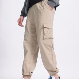 glitchez Men Convenient Pockets Relaxed Fit Cargo Style Joggers-image-42