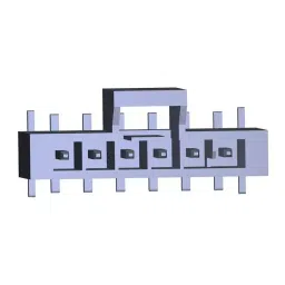 MOLEX Pin Headers NANO-FIT HDR SMT VT SGL 6CKT TIN BLK 105431-1106 (Pack of 300)-image-0