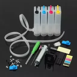 Dubaria CISS Ink Tank Kit Universal + Tri Color Combo Pack Ink Cartridge-image-66