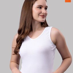 Friskers Women Pack Of 2 Solid V-Neck Cotton Tops-picture-38