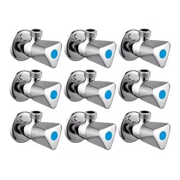 Fastgear Triangle Angle Valve Stainless Steel Chrome Finish Silver, FG2454 (Pack of 9)-image-8