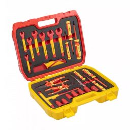 Hogert Technik Insulated Tool Set with VDE Certificate for working Under Voltage up to 1000 V, HT1E101 (Set of 25 Pcs)-14