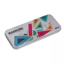 Linc Markline Drawing Instrument Box + Free Pentonic Ball Point Pen (Pack of 10 Pcs)-30