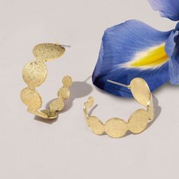 Accessorize London Circular Half Hoop Earrings-46