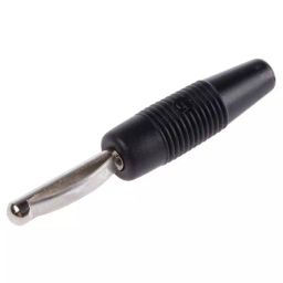 HIRSCHMANN TEST AND MEASUREMENT Banana Plug Black male 4 mm Connector Solder Termination 30A 30 V AC 60V DC Nickel, 930047100 (Pack of 1000)-image-85