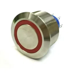 RS PRO Illuminated Push Button Switch Momentary 25.2 mm SPDT Red LED 250 V AC, 1759103-picture-14