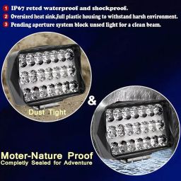 Cartronics 21 LED Fog Light With On/Off Switch  for Bajaj Avenger 220 Cruise White(Set of 2 Pcs) image 2