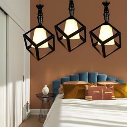 KINIS Black 2 Pieces Quirky Square Ceiling Lamp image 2