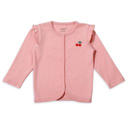 My Milestones Girls Solid Round Neck Pure Cotton T-shirt-image-77