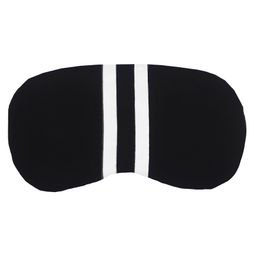 Jenna White Line Black Printed Sleeping Eye Mask-image-83