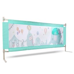 Fantasy India Bed Rail Guard for Baby Fit-All, Adjustable/ Portable, One-Hand Operate, Up & Down Falling Protector Bed Rails for Kids, 5FT, Pink(Random Prints), Pack of 1-28