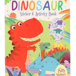 Dinosaur theme Sticker & Activity Book - Puffy Stickers - English-15