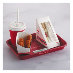 HAZEL Non Stick Cake Tray for Baking Rectangular Shape For Homemade Cake with Granite Finish Nonstick Cake Baking Tray Red 1250 ml - Pack of 1 image 2