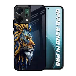 QRIOH Animated Lion Glass Case for Oppo Reno14 Pro 5G-picture-10