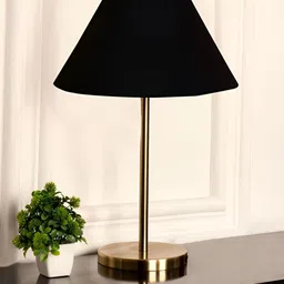 Aura Black Metal Traditional Frusturical Shaped Table Lamp-image-32