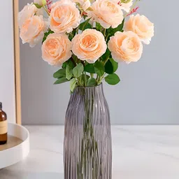 Homesake Orange 3 Pieces Hanging Peony Artificial Flower-52