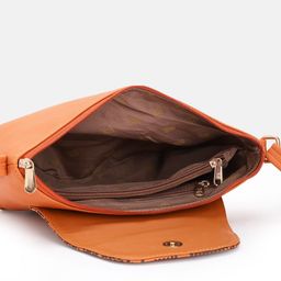 Baggit Structured Sling Bag with Geometric Printed Flap image 3