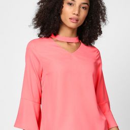 Harpa Women Pink Solid Top-image-86