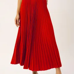 ZWERLON Linen A-Line Maxi Skirt-picture-46