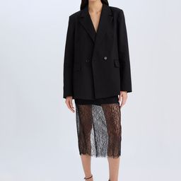 DeFacto Sheer Self-Design Straight Midi Skirts-image-49