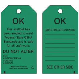 BRADY Inspection Received Tag 5 3/4 inch Black & Green, 5ENZ3 (Pack of 10)-image-42