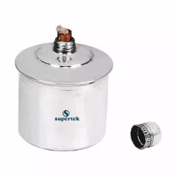 Supertek  Stainless Steel Methylated Spirit Burner With Wick, Capacity 125 ml CH10648/A/1-14