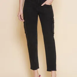 PUELLA Women High-Rise Easy Wash Cargos Trousers-picture-8