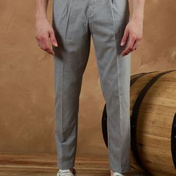 DENNISON Men Smart Tapered Fit Trousers-image-3