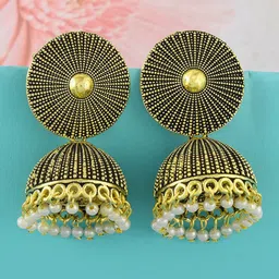 MEMOIR Classic Jhumkas Earrings-35