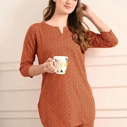 Mintmarie Women Printed Night suit-image-31