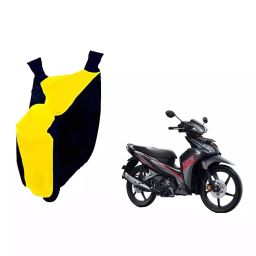 Auto Pearl Waterproof Two Wheeler Cover For Honda Blade 125 (Yellow & Blue)-image-64