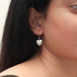 Tipsy closet Heart Shaped Drop Earrings-20