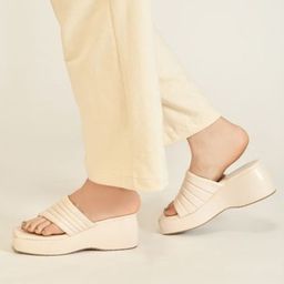 TRYME Women Open Toe Wedge Heels Sandals-5