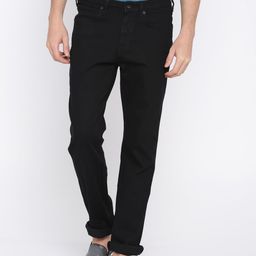 Wrangler Men Black Millard Regular Fit Low-Rise Clean Look Stretchable Jeans-image-18