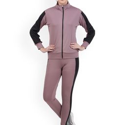 Benzos Women's Mock Collar Tracksuit-image-74