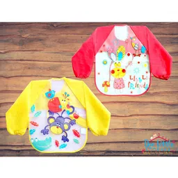 The Little Lookers Infant Waterproof Bib With Tying Rope-34