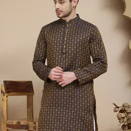 Jompers Men Jacquard Kurta-picture-50