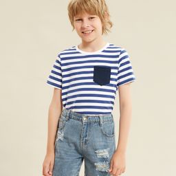 Kookie Kids Denim Mid Thigh Washed Short - Blue-image-77