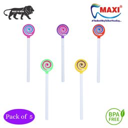MAXI Lollipop Tongue Cleaner Pack of 5 - Multicolor-91