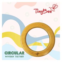 Circular Wooden Teether  - (color may vary)-picture-27