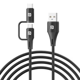 Portronics POR 1726 Konnect J7 USB A to Micro Type C- Black-10