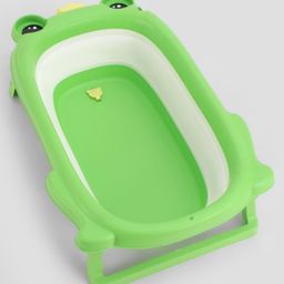 Foldable Baby Bath Tub With Frog Shaped - Green-82
