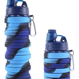 New Pinch Stylish Expandable Sipper Water Bottle Blue 500 ml-25
