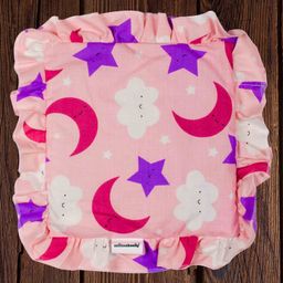 Mittenbooty Baby Square Mustard Seed Or Rai Pillow Cloud Print - Pink-image-42